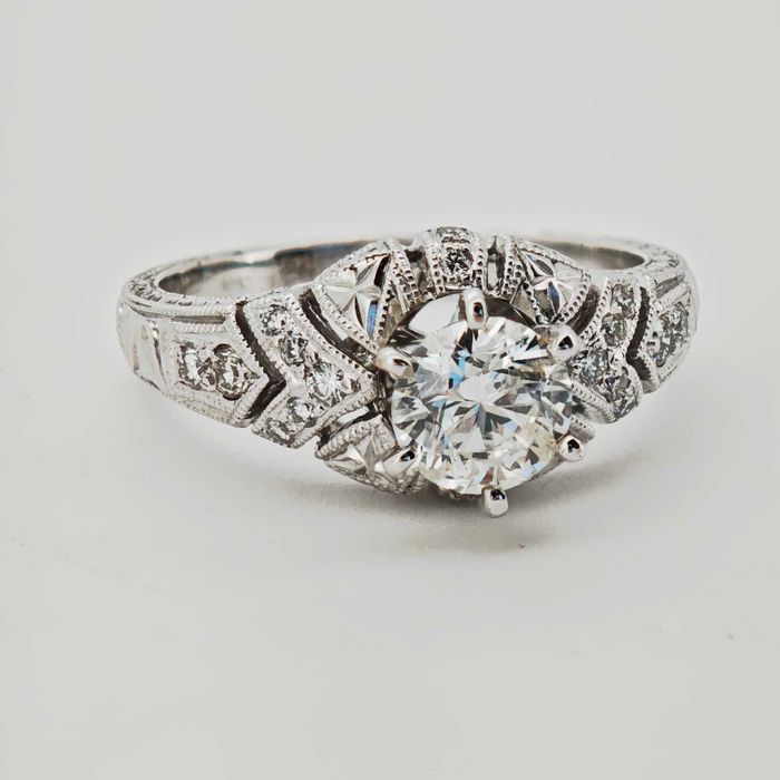 Inel aur 18k cu diamante 1ct