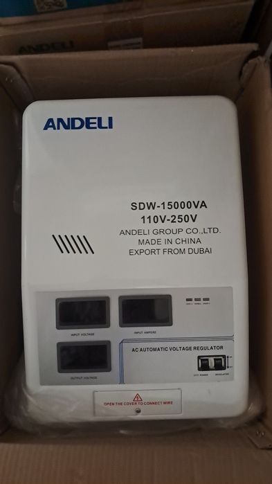 Стабилизатор ANDELI SDW - 15.000 VA навесной 110/250V