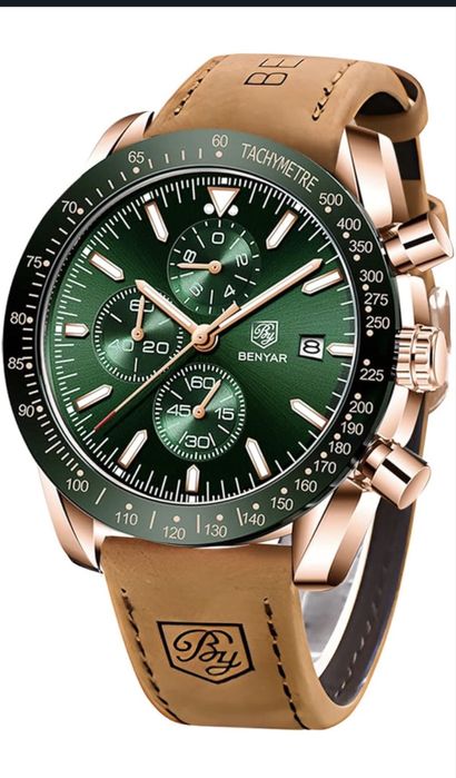 Ceas barbati By Benyar rezistent la apa 30m/3 atm