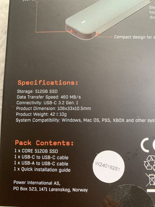 SSD portabil Cepter 512 Gb