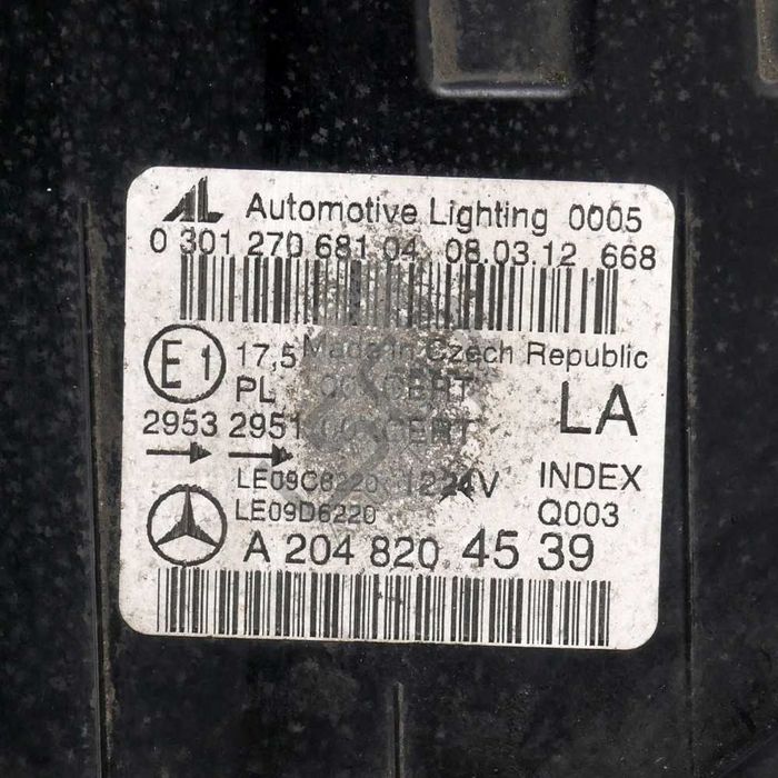 Ляв ксенонов фар Mercedes-Benz C-Class 204 (W/S/C) 2007-2014 ID:148147