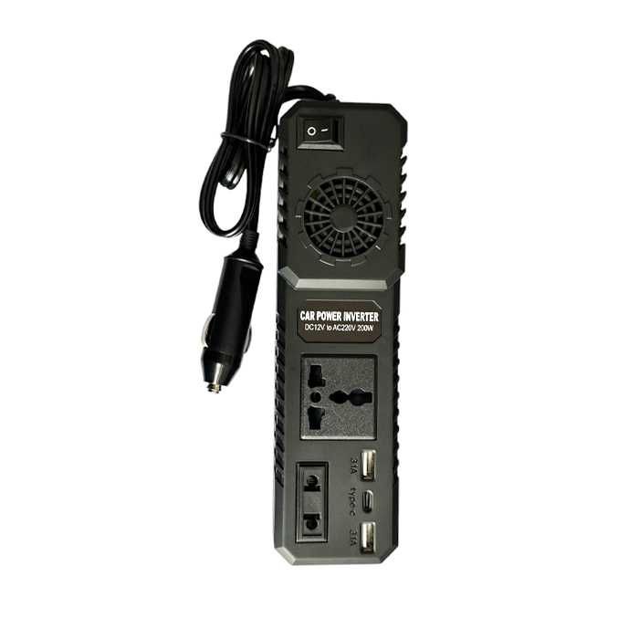 Invertor de tensiune 200W, 12V/220V -  LAPTOP