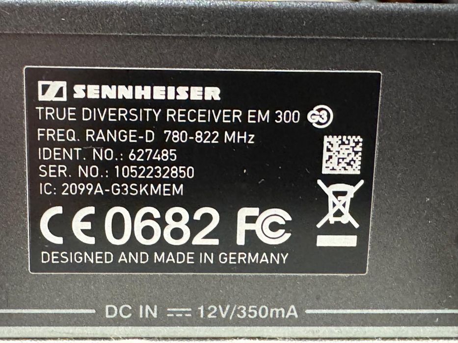 Receptor Sennheiser EW 300 G3 - Receiver Wireless