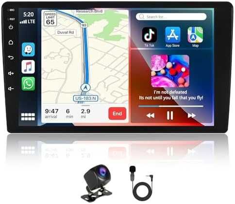 Нова Android 15 мултимедия 1DIN CarPlay Ducato 9" 4+64GB GPS за кола
