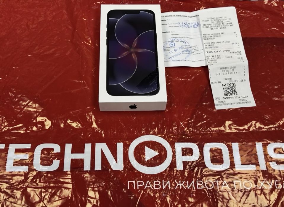 КАТО НОВ 256GB iPhone 17e Технополис Гаранция 2028 Black / Черен