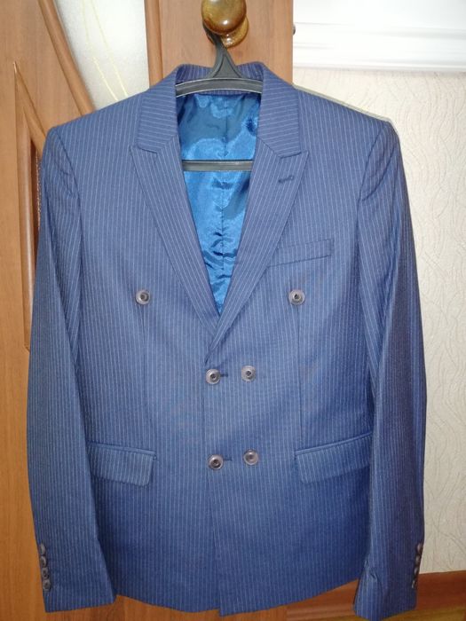 Костюм двойка көк