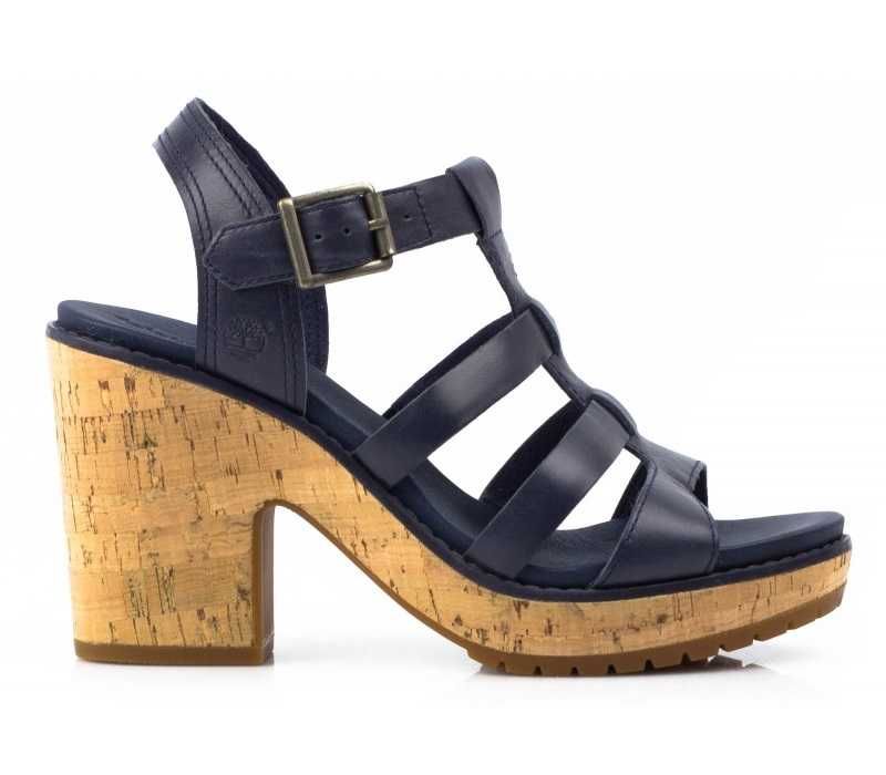 TIMBERLAND № 37 & 39 – Дамски тъмносини сандали ест. кожа нови с кутия