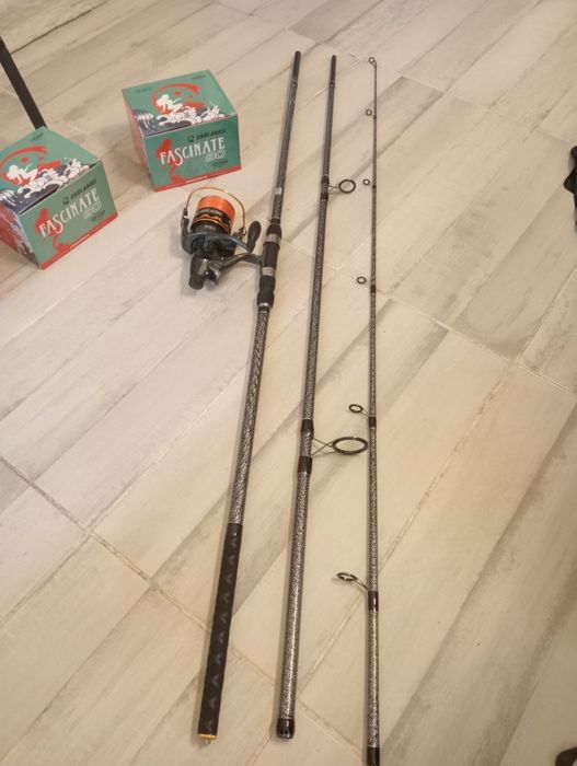 Set 3 lansete 3.9m plus 3 mulinete fascinate 80