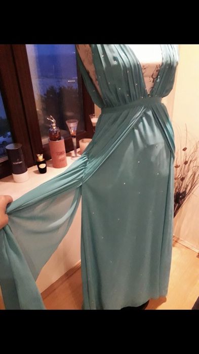 Rochie lunga de ocazie tip Manuri ( nu Cristallini Maria Lucia Hohan )