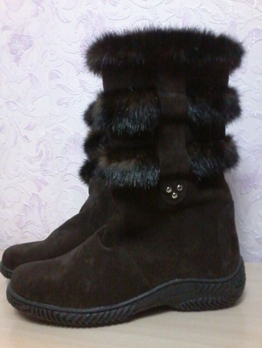 женские сапоги теплые