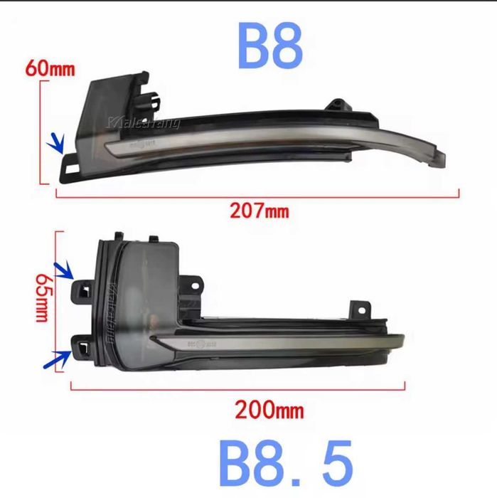 Semnalizare dinamică semnal oglindă stanga dreapta AUDI A3 A4 A5 A6 A8 B8 S6 S3 S4 S5 RS4 RS5 Q3 SQ3