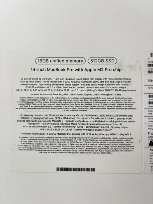 14-inch MacBook Pro with Apple M2 Pro chip