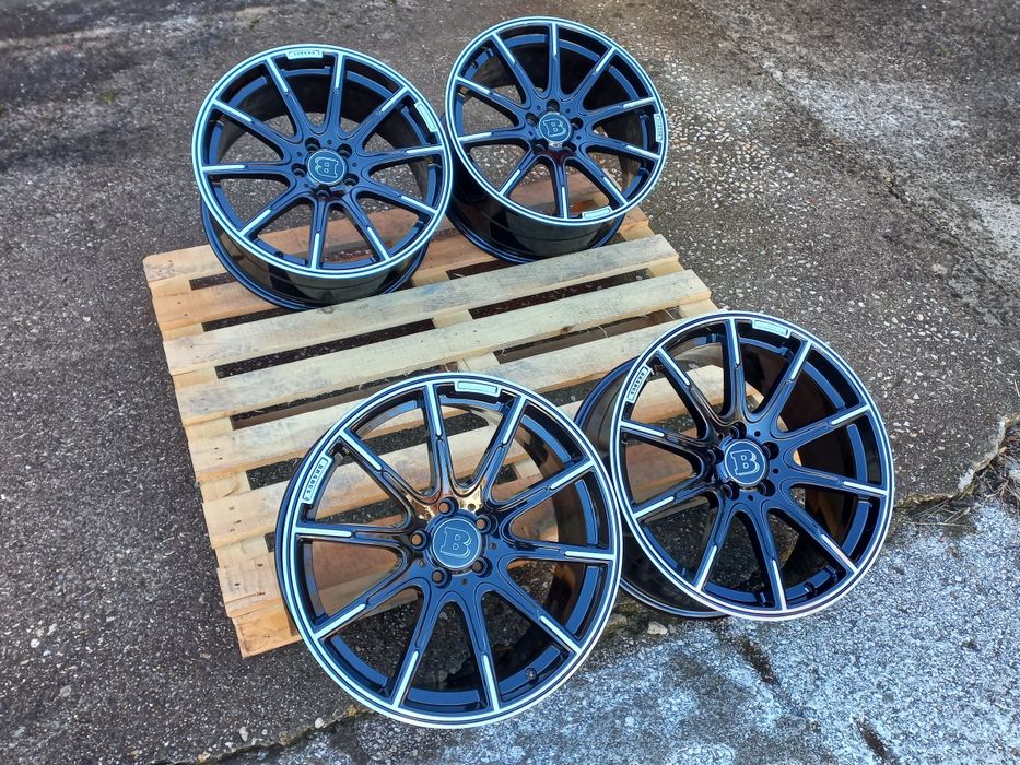 19 Mercedes Brabus 8.5j et38 9.5j et48 Ml Cl E S C Gl Black Polish 4ma