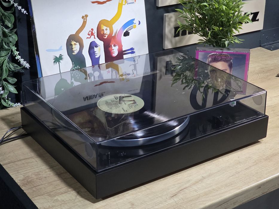 Pick-up THORENS TD-280 MKII, auto stop, retro hifi black pickup