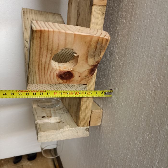 Suport sticle vin rustic artizanal