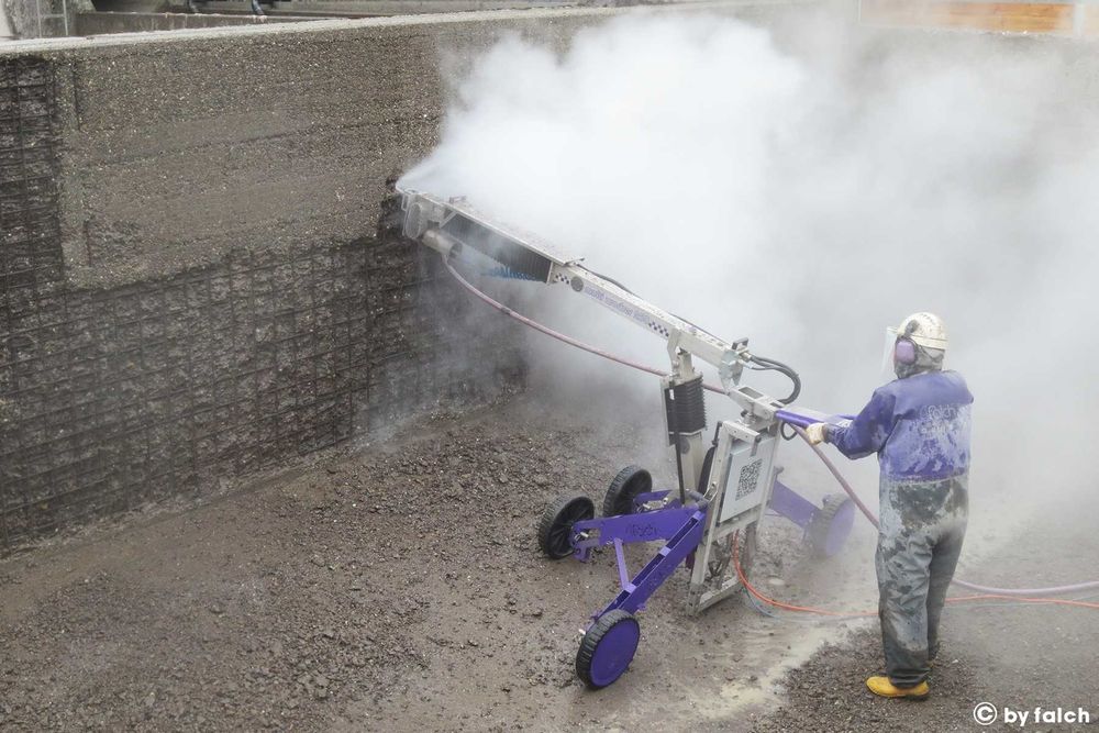 Buciardare, hidrodemolare beton, hidrosablare, sablare cu nisip