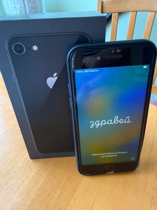 Apple iPhone 8 64 GB space grey + оригинална кутия