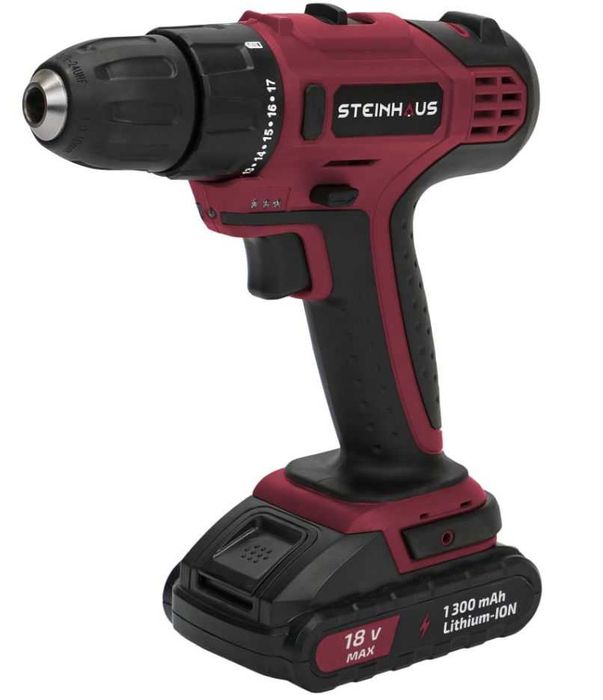 Masina de gaurit si insurubat brushless cu percutie  18V 2.0Ah Li-Ion, Steinhaus PRO-CD18M-RESIGILAT