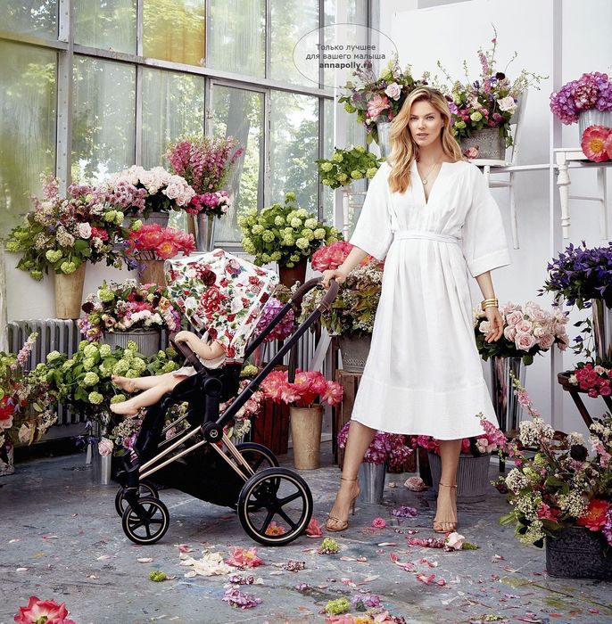 Коляска прогулочная Cybex Priam Spring blossom (Сайбекс Приам Спринг