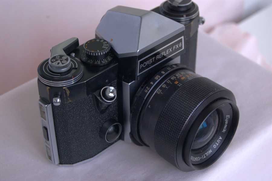 Porst Reflex fx-6 cu obiectiv 2.8 28, aparat foto fil clasic economic