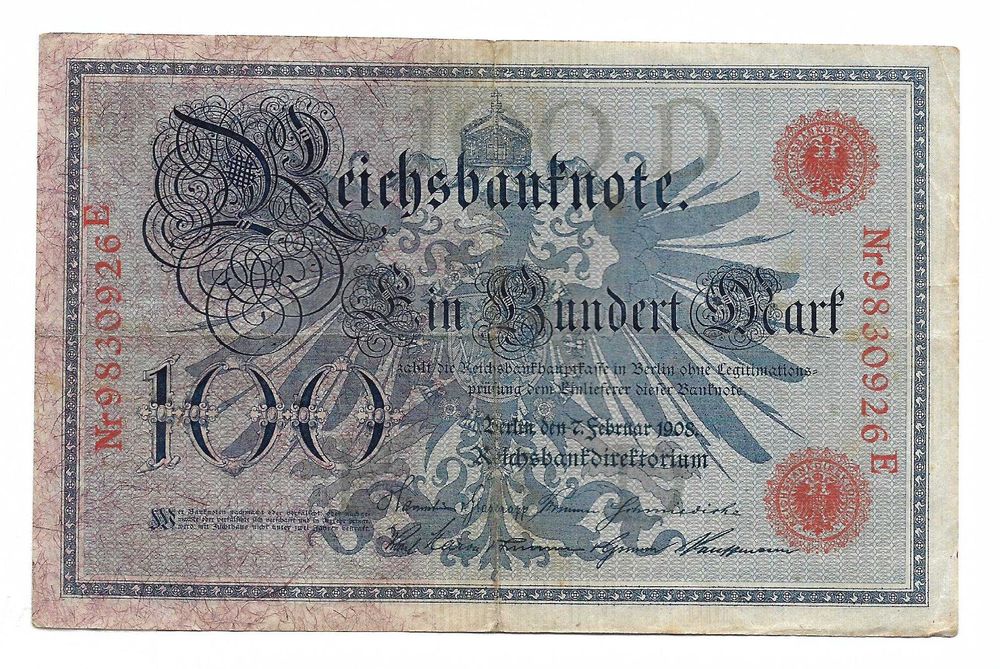 Super bancnota bancnote vechi Germania primul razboi mondial si perioada interbelica