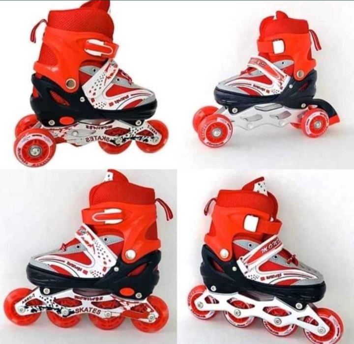 Role reglabile 3in1,marimi 33-41 cu lumini pe roti