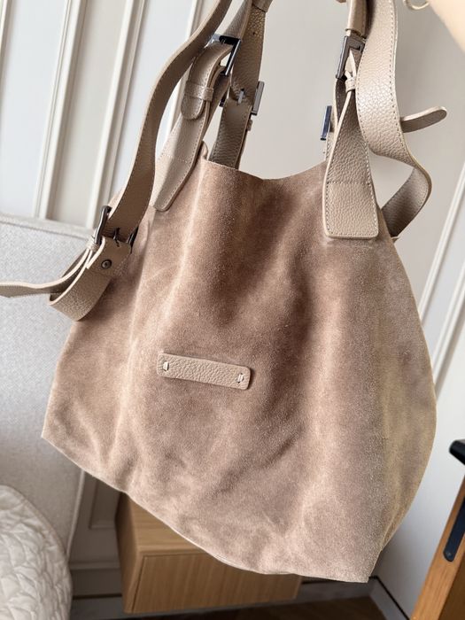 Продам замшевую сумку как новая