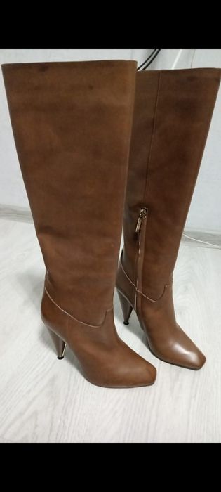 Итальянские натуральные кожаные сапоги