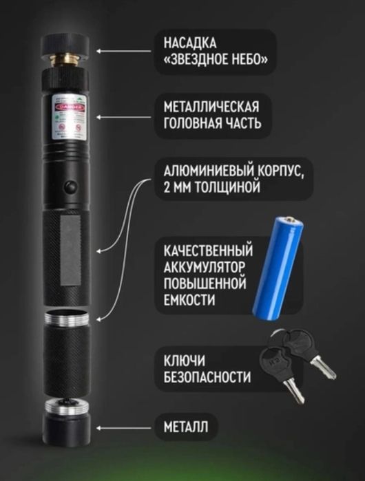 Lazer 303. Lazernaya ukazka