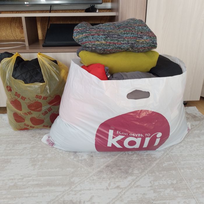 Большая сумка женской одежды