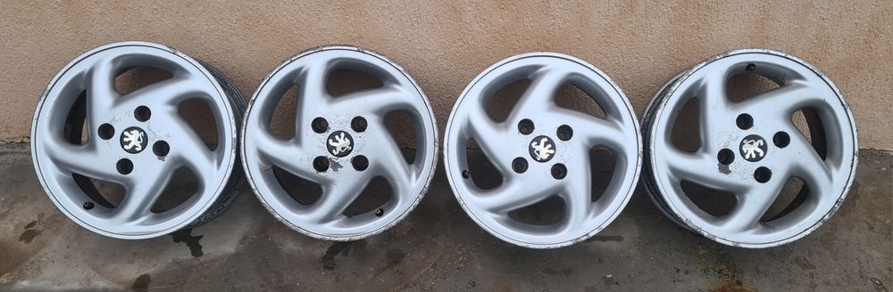 Jante aliaj R14,originale Peugeot 206