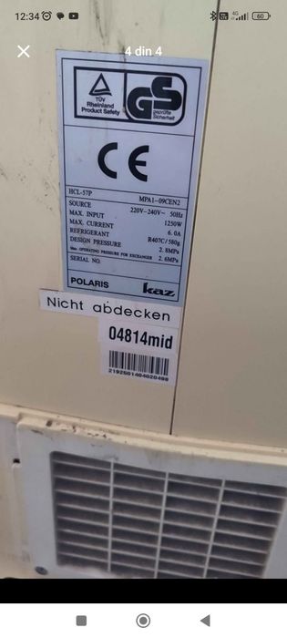 Aparat clima portabil 9000 btu
