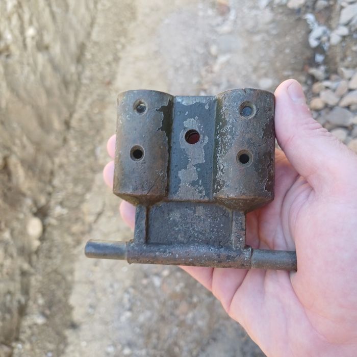 Piesă Veche din CUPRU Masiv- Element Industrial de colecție/Antichitate Tehnică