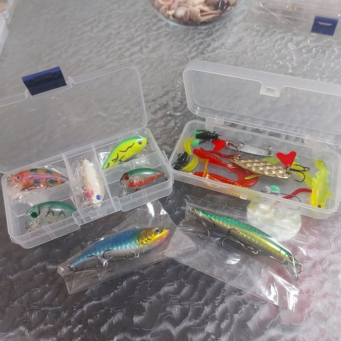 Риболовен комплект – воблери, силиконови примамки и блесни (нови)