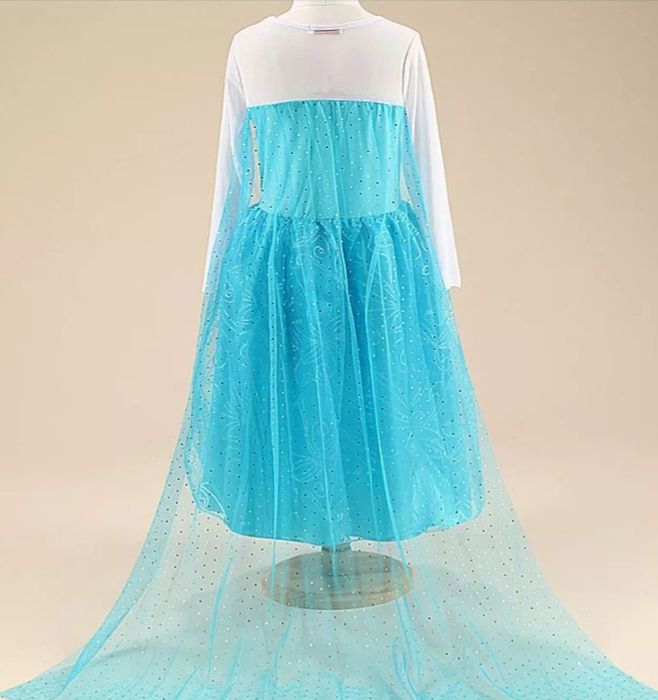 Рокли на Елза и Ана от Замръзналото кралство + Диадема плитка и жезъл!