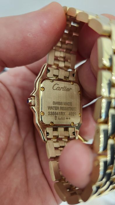 Золотые часы Cartier