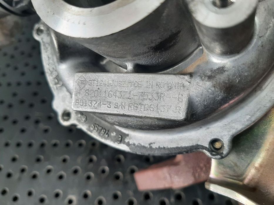 turbina 1.5 dci k9k renault clio 4 dacia duster  801374-3  8201164371