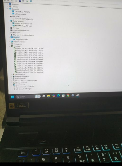 Acer predator Triton 500+Acer predator z650 full HD show throv proiector
