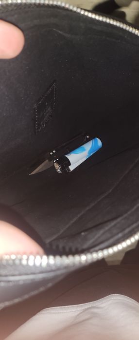 Louise Vuitton trio Messenger Monogram Eclipse bag