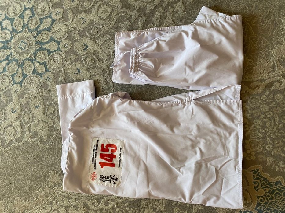 кимано белый двойка, туфли синий