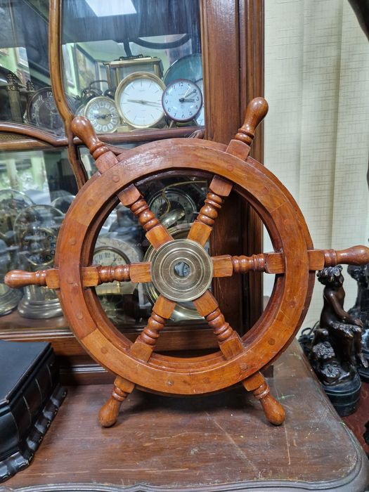 Чудесен антикварен английски дървен рул