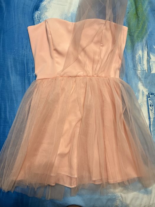 Rochie de seara roz prafuit