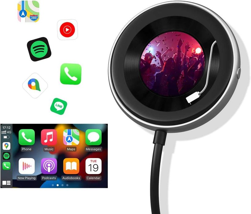 Безжичен адаптер OTTOCAST CarPlay Clip за iPhone