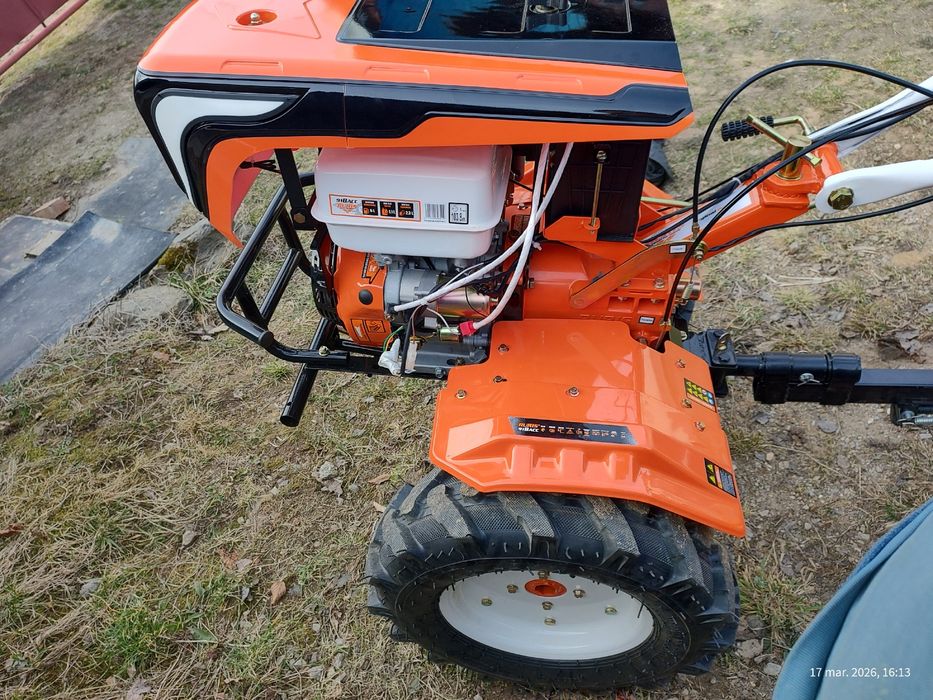 Motocultor Ruris 918 ACC 18CP NOU + remorcă + accesorii + 2 ani garanț