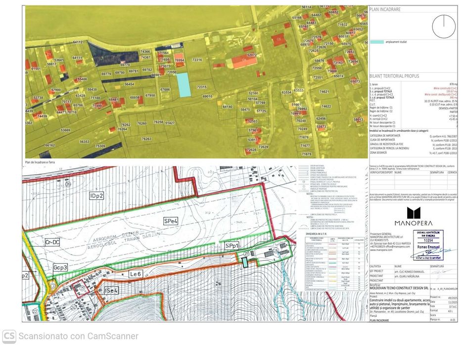 Vand teren cu proiect pt un duplex  in zona Planoarelor.