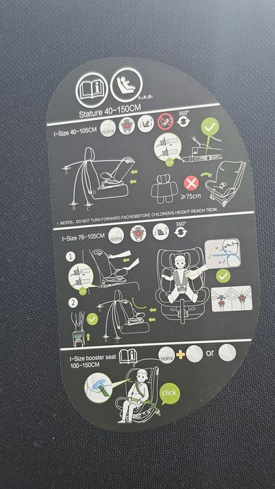 Scaun auto copil Coccolle Nobi 40-150cm ISOFIX