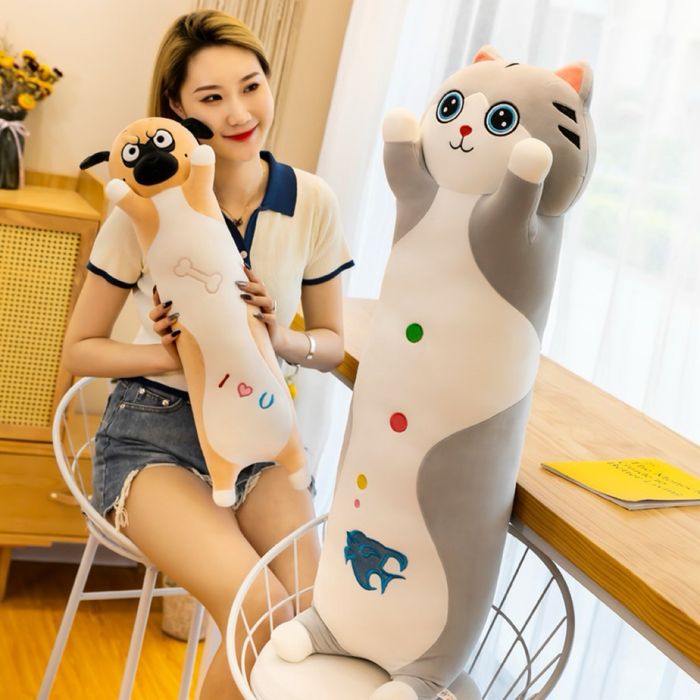 Дълга декоративна възглавница - Играчка (Куче/Коте/Панда)