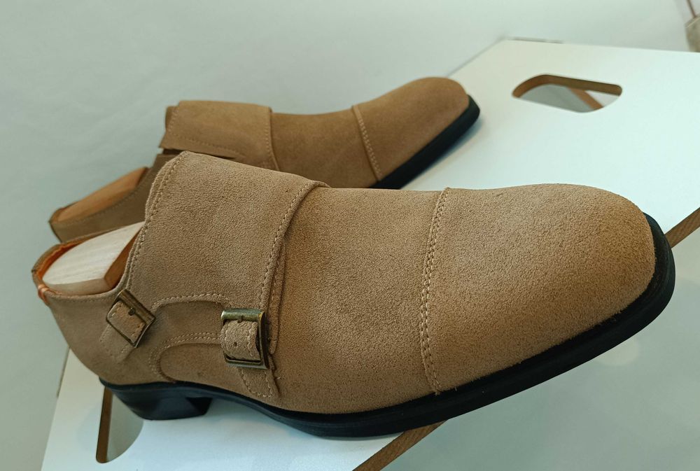 Pantofi monk 42 42.5 41 41.5 de lux DAHLIN NOI lucrati manual piele