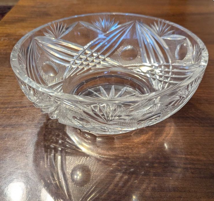 Салатница-конфетница хрустальная