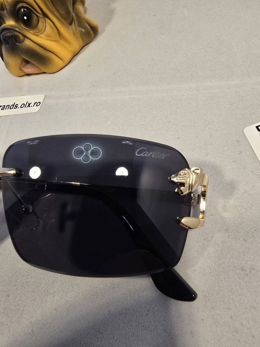 Set Ochelari de soare Cartier Rimless Black, 17594, made in Italy